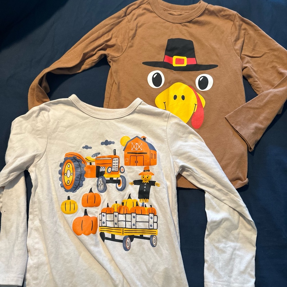 Fall / Thanksgiving 4T Long Sleeve Shirts